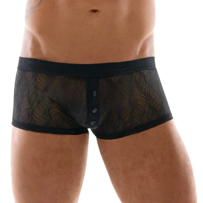 Svenjoyment Boxer avec boutons Tunio Noir